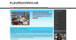 Desktop Screenshot of kleurduiven.sierduif.nl