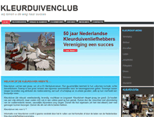 Tablet Screenshot of kleurduiven.sierduif.nl